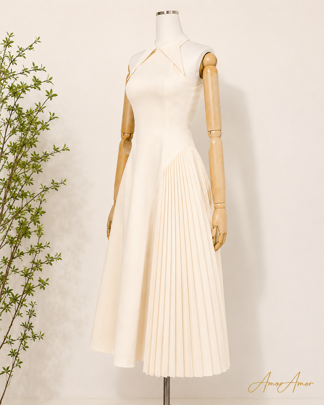 VESTIDO PRINCESA PLISÉ