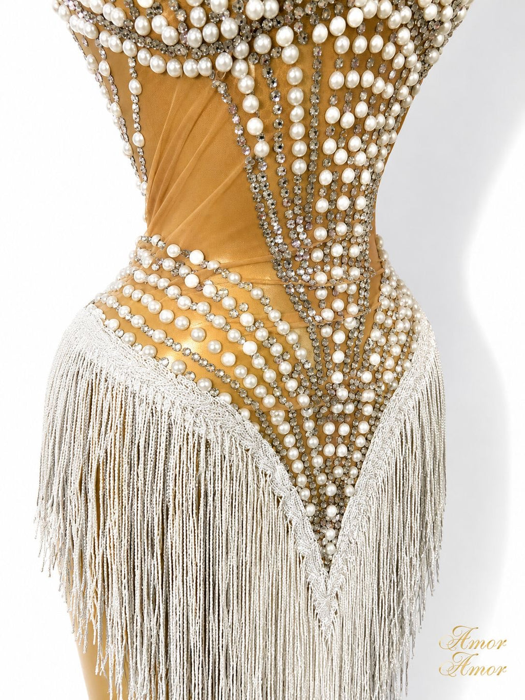 VESTIDO CON PERLAS, CRISTALES, FLECOS EXÓTICOS, ESPECIAL PARA FIESTA DE CUMPLEAÑOS, SESIÓN FOTOGRÁFICA, BAILE LATINO