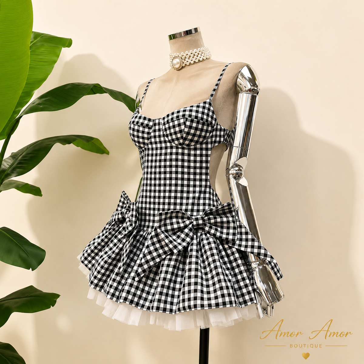 VESTIDO PRINCESA VICHY