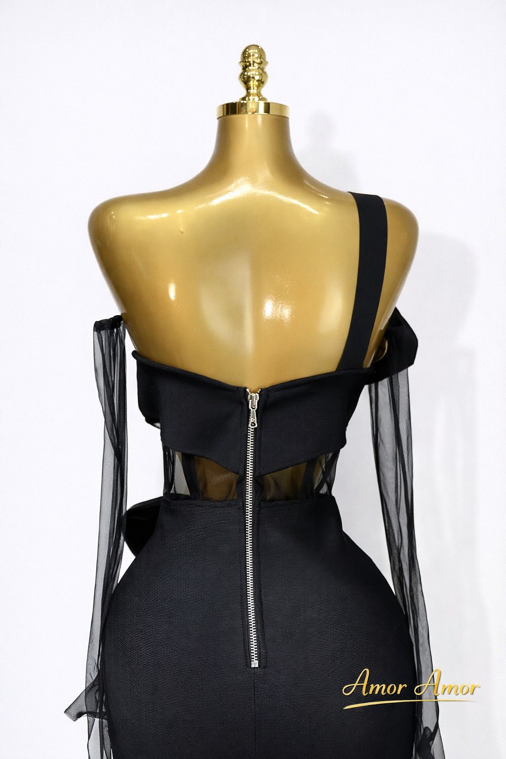 Vestido Bandage Rosé Noir