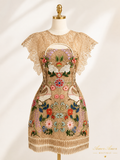 VESTIDO PRINCESA JARDÍN AVES
