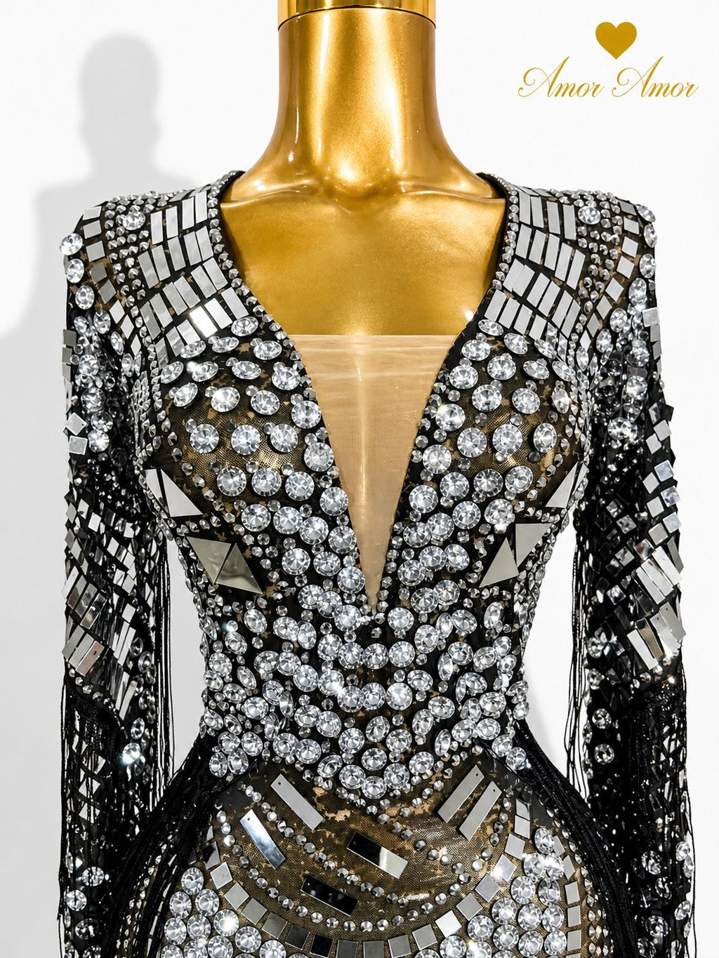 Vestido Silver Crystal