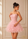 Mini vestido corset Mariposas 3D