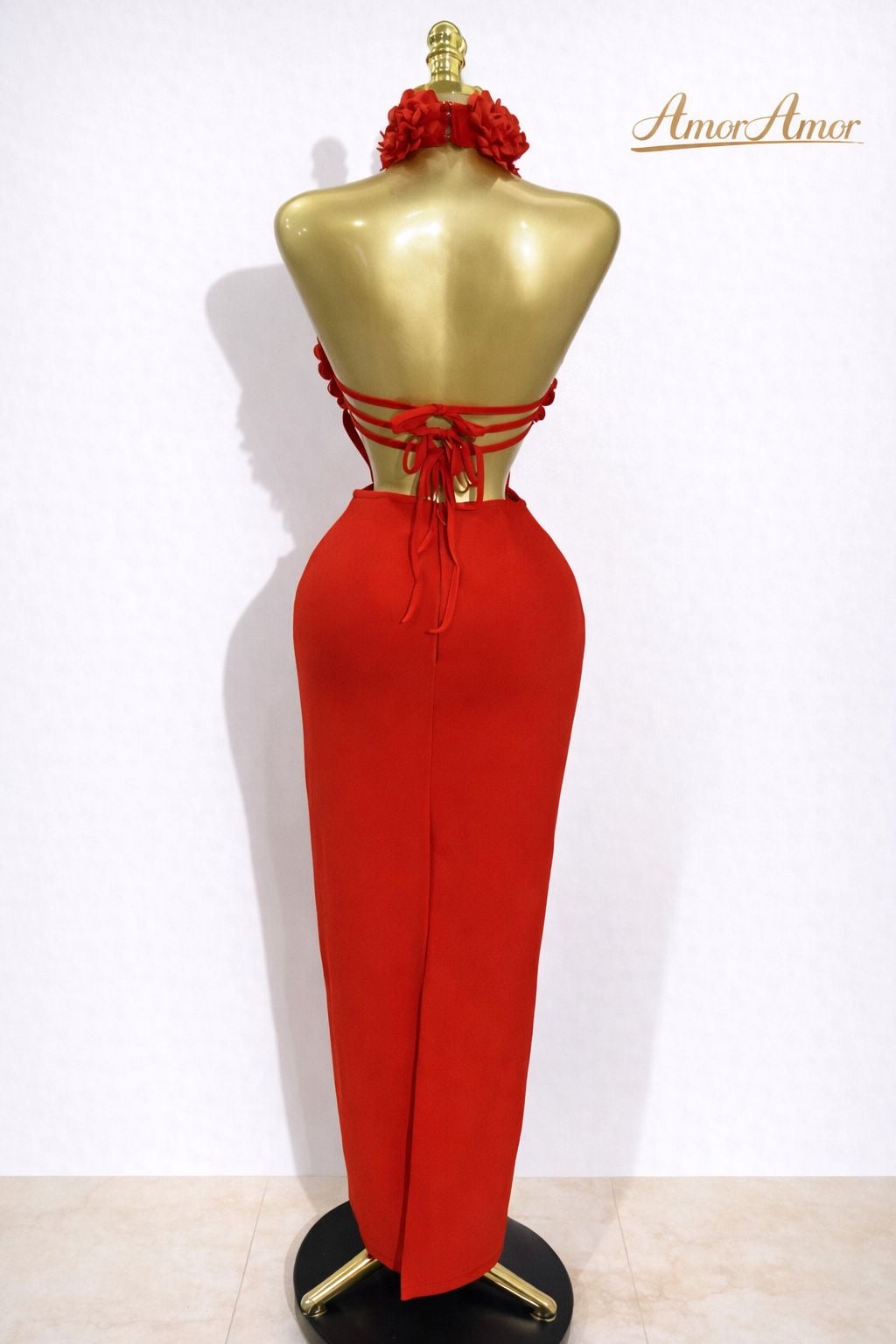 Vestido Largo de Fiesta de Lujo para Mujer, Sexy, con Cuello Halter, Espalda Descubierta, Diseño Floral, Estilo Bandage, Elegante, para Celebridades, Cumpleaños o Noche