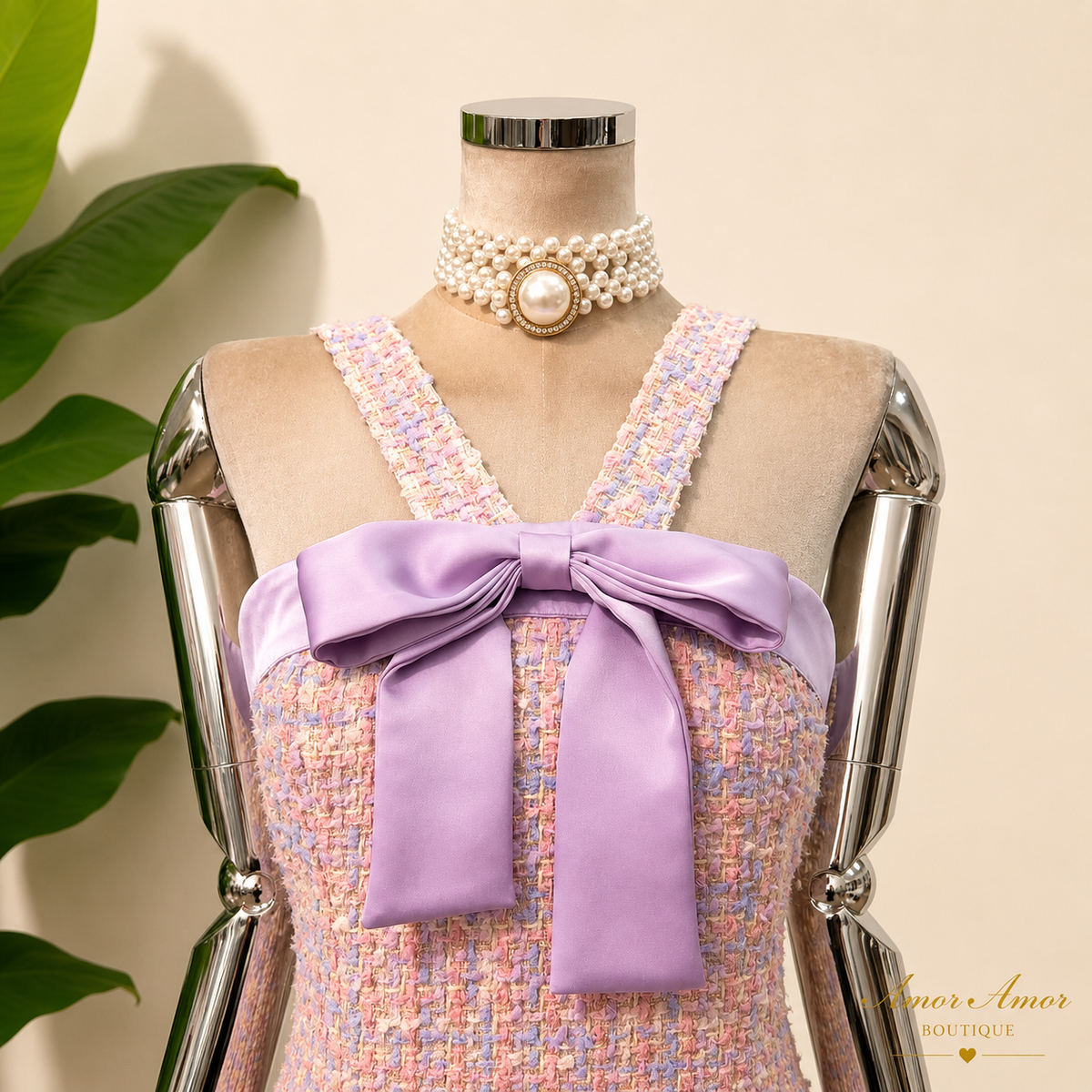 VESTIDO PRINCESA TWEED BOW