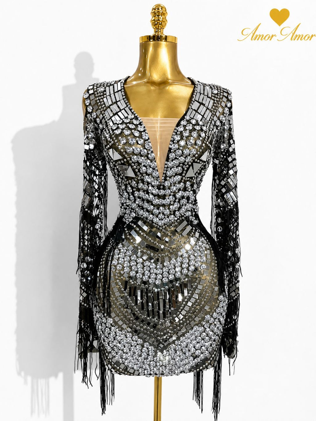 Vestido Silver Crystal