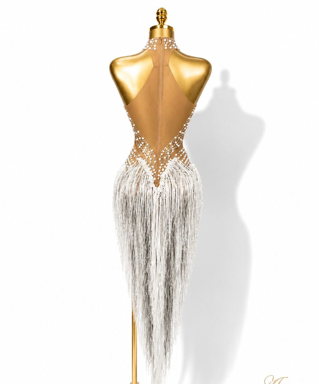 VESTIDO CON PERLAS, CRISTALES, FLECOS EXÓTICOS, ESPECIAL PARA FIESTA DE CUMPLEAÑOS, SESIÓN FOTOGRÁFICA, BAILE LATINO