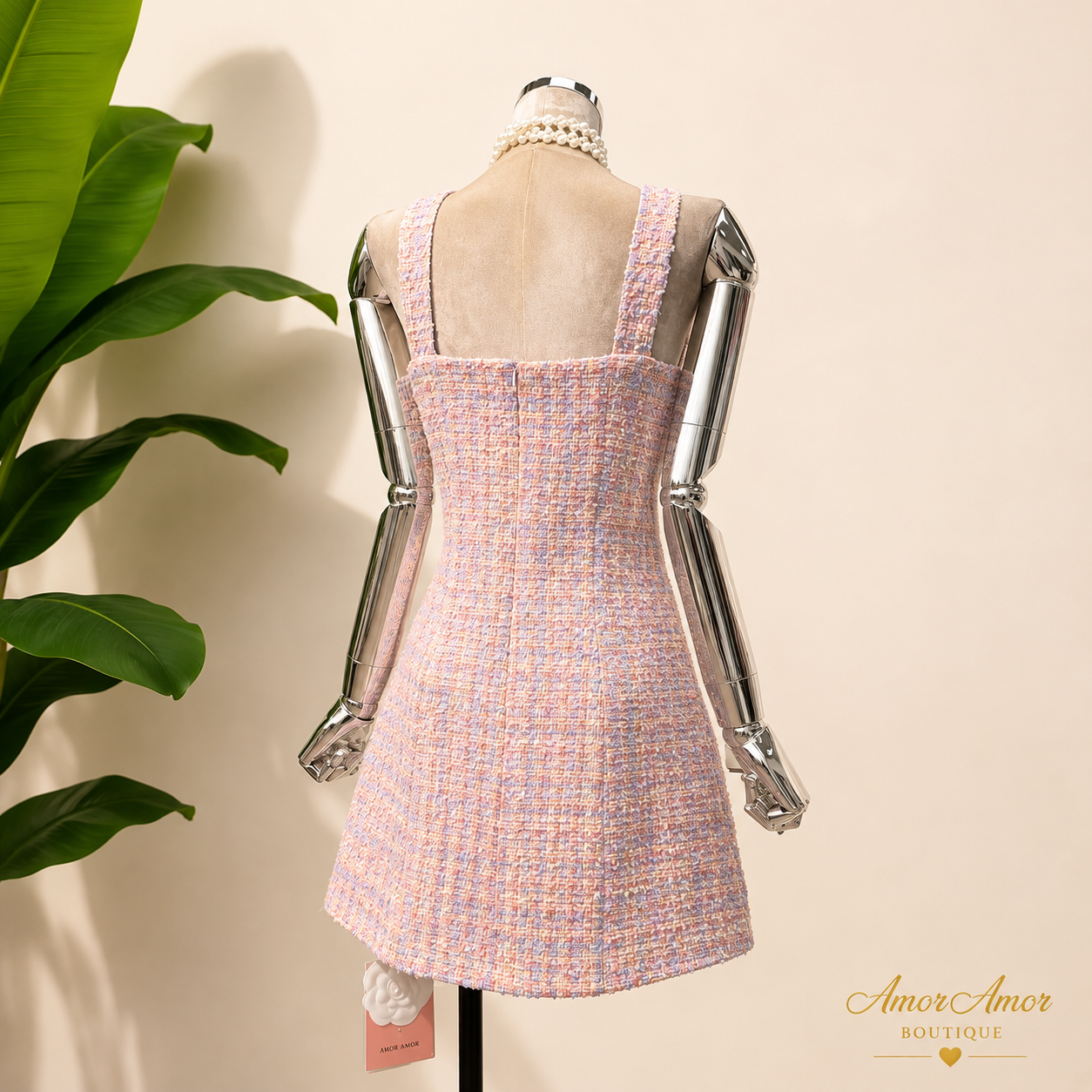VESTIDO PRINCESA TWEED BOW