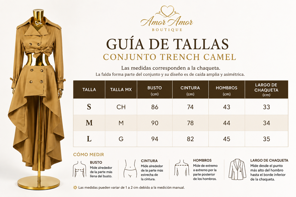 Conjunto Trench Camel