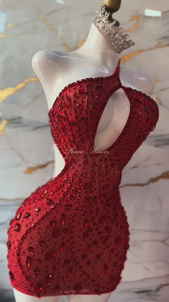 VESTIDO CORAZÓN RUBÍ