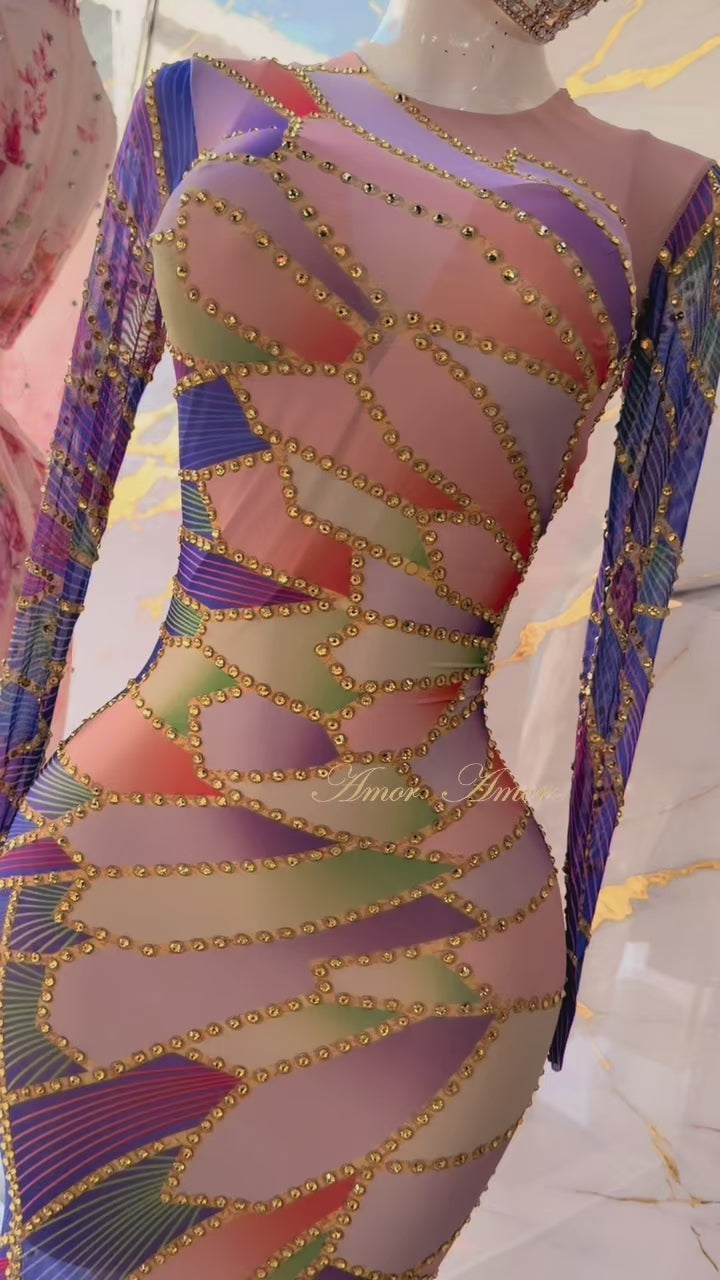 Vestido Golden Muse